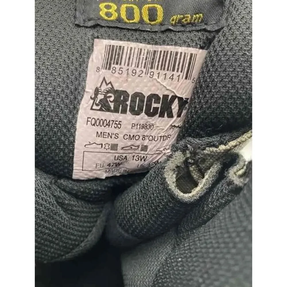 ROCKY CORE 800G Waterproof Insulated Hunting Boots Mossy Oak Mens 13W Wide NWT